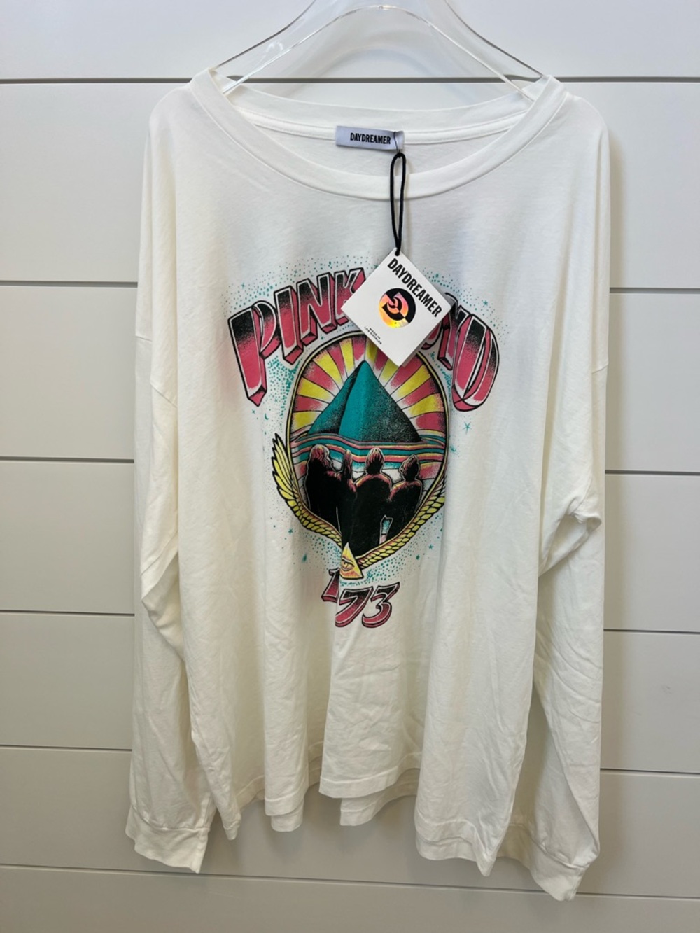 Daydreamer White Graphic 'PINKFLOYD 73' Long Sleeve Tee